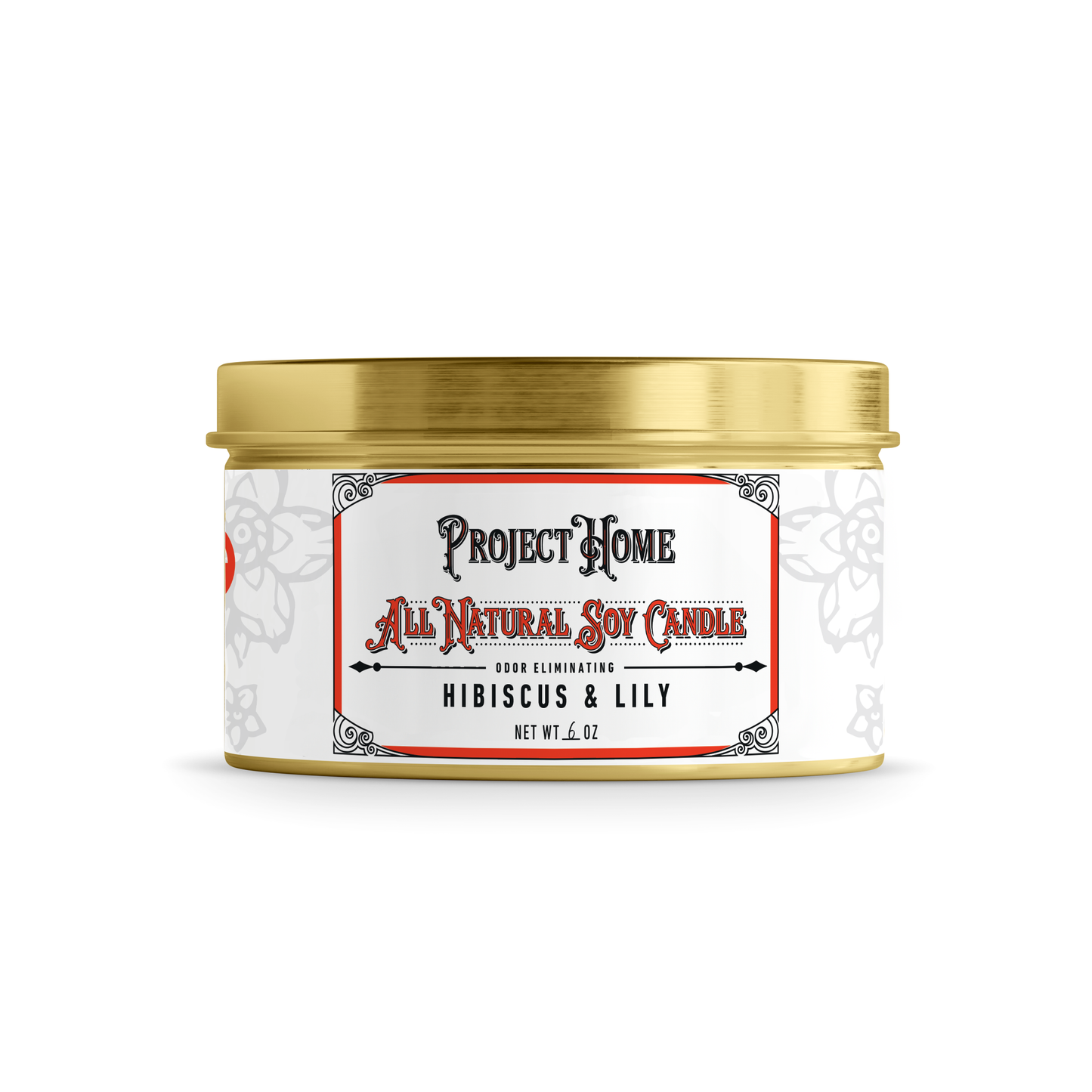 Pet Odor Fighting Soy Candle Hibiscus and Lilly