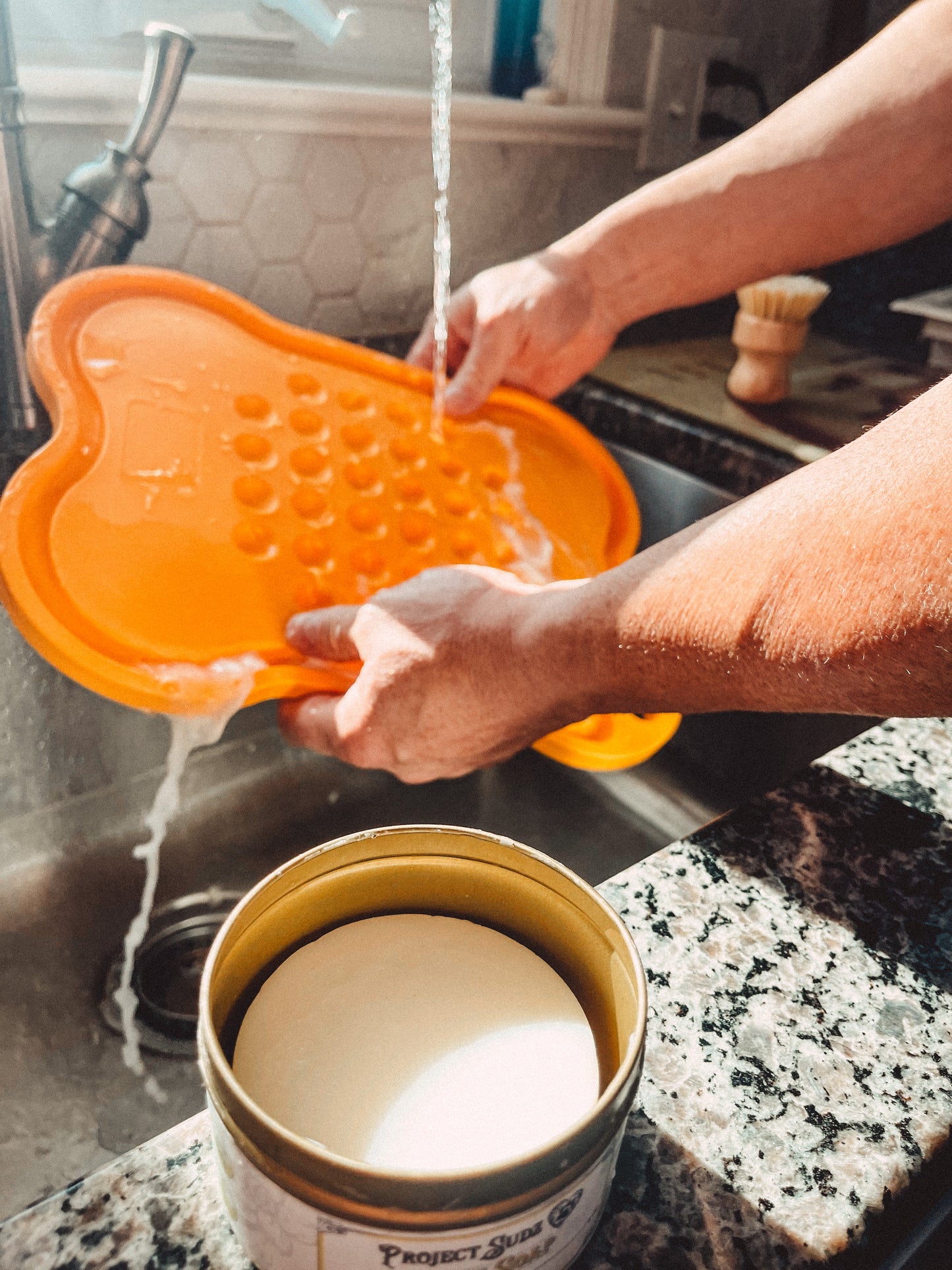 Dish Soap With gold tin 4 oz