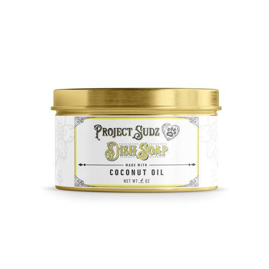 Dish Soap With gold tin 4 oz